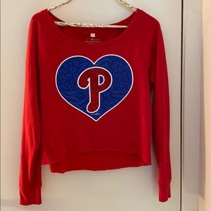 Phillies crop sweatshirt